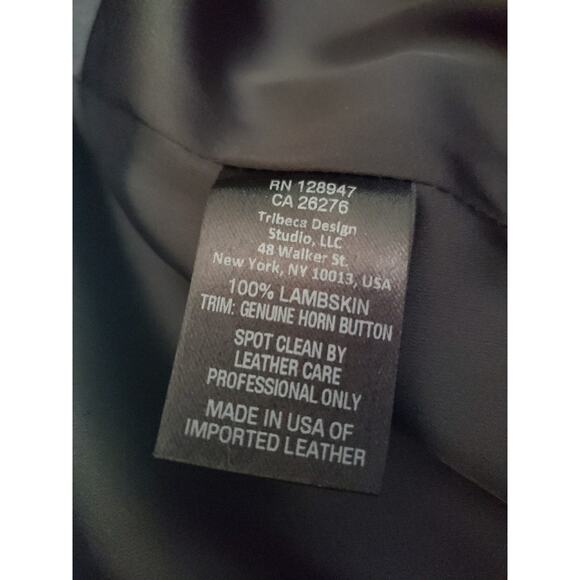 Nili Lotan Black Lambskin Leather Cropped French Military Jogger Pants SZ 8 (G - Picture 7 of 10